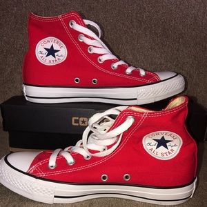 Red High Top Converse